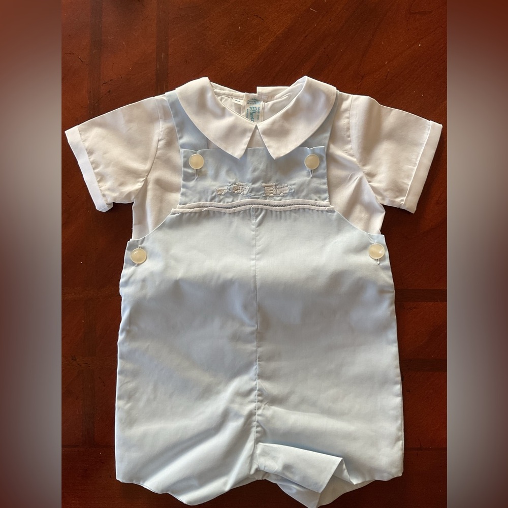 Baby Blue Boy’s Short Sleeve Romper